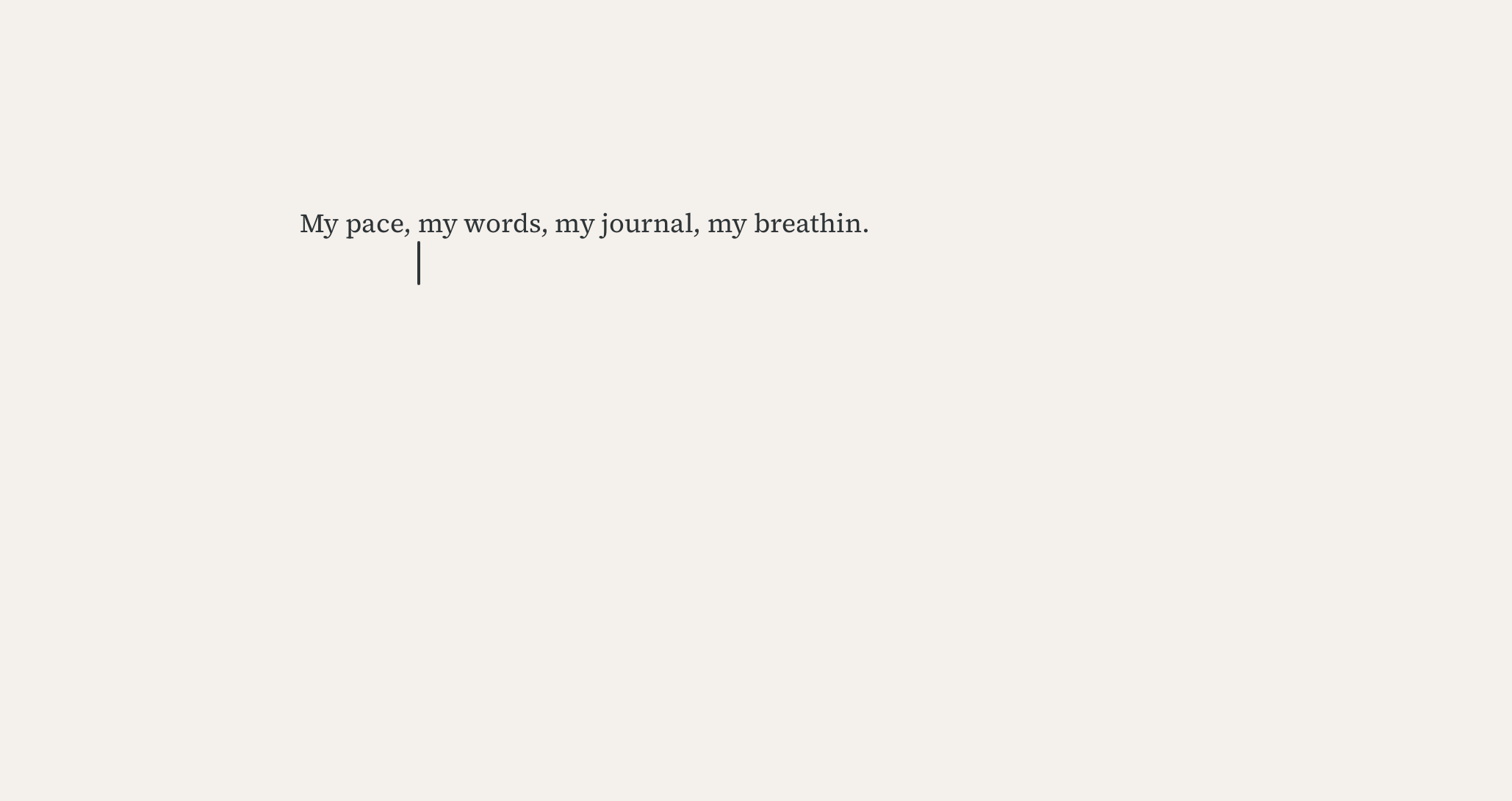 Light mode writing environment
